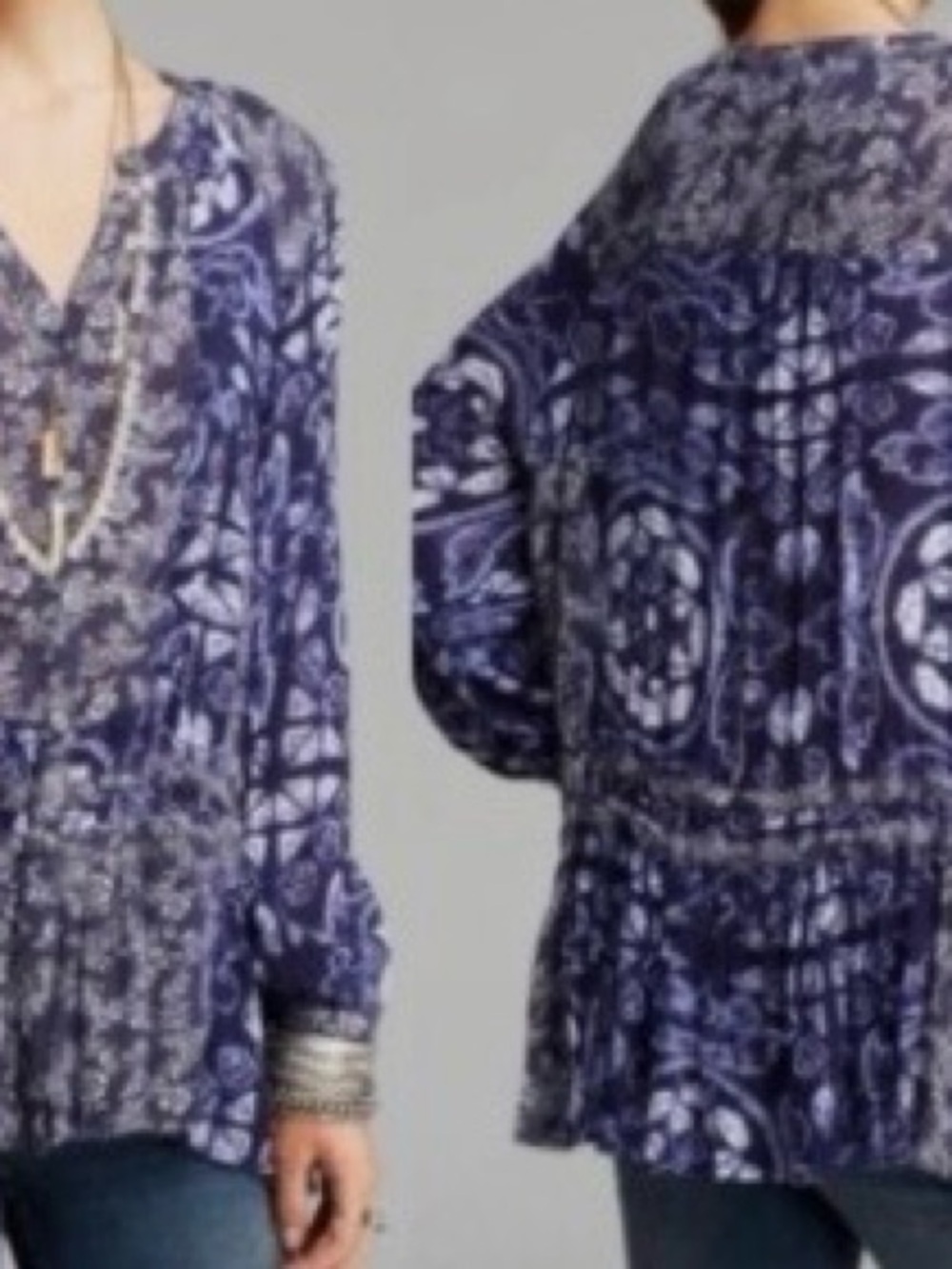 Free People Ratio Print Tunic